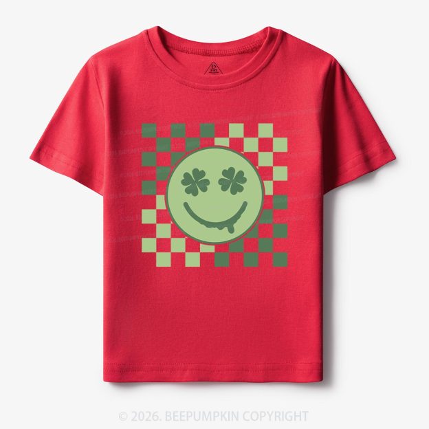 Retro Clover St.Patricks Day Toddler&Kid's Tees Beepumpkin