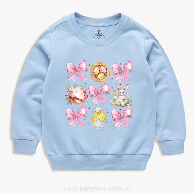 Bloom & Bunny Delight Kid's Sweatshirt