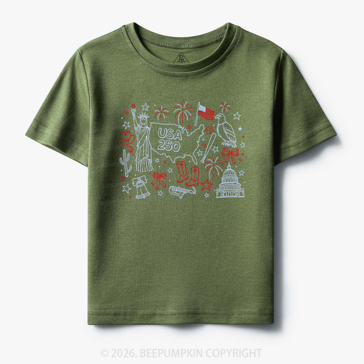 Retro Celebrate 250th Anniversary Toddler&Kid's Tees