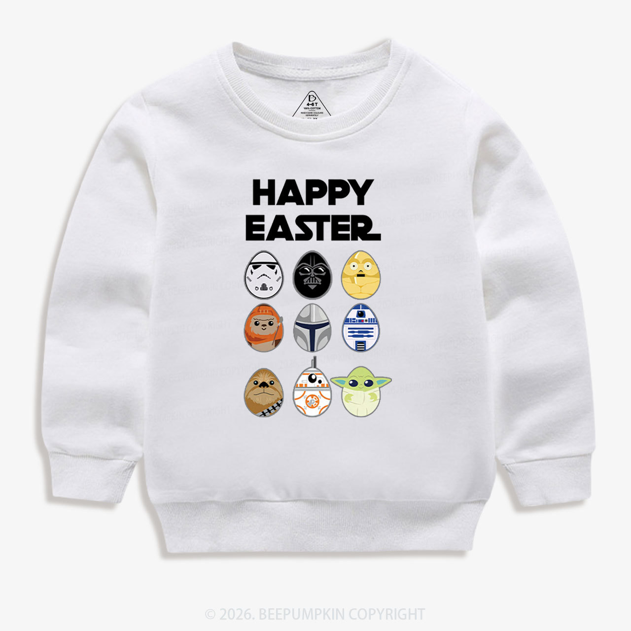 Easter Funny Trooper Eggpire Kid's Sweatshirt