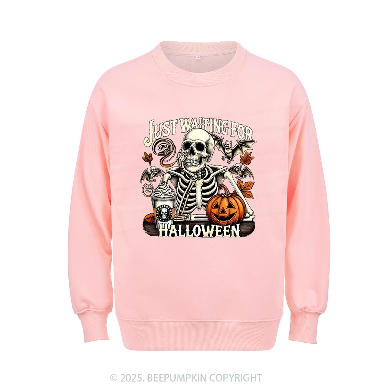Just Waiting For Halloween Sweatshirt Beepumpkin