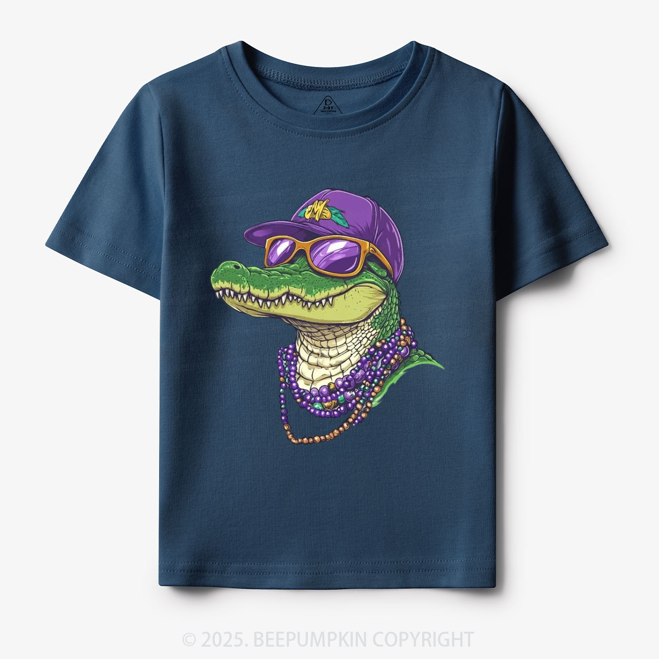 Alligator Mardi Gras Toddler&Kid's Tees Beepumpkin