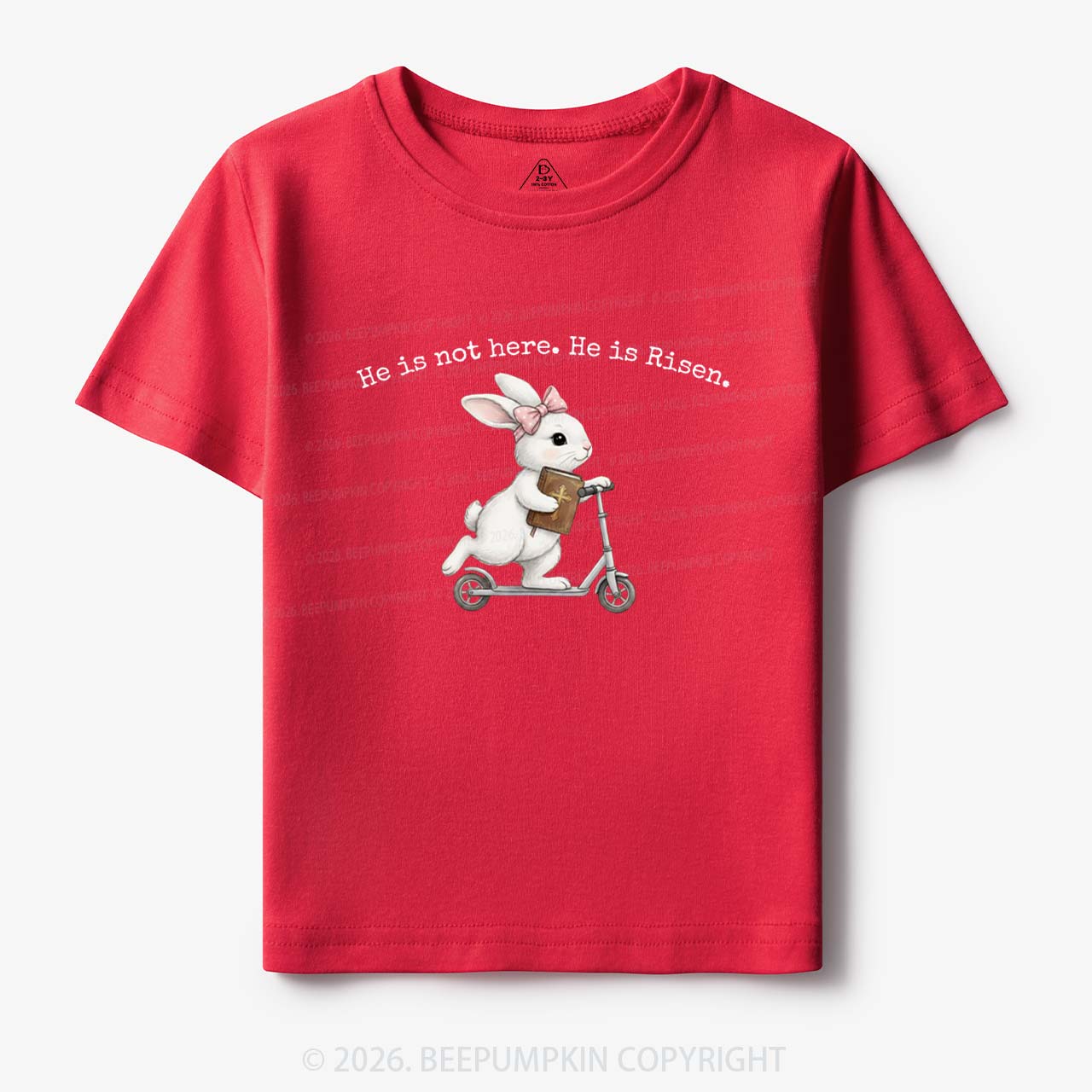 He Is Not Here He is Risen Rabbit Christian Easter Toddler&Kid's Tees