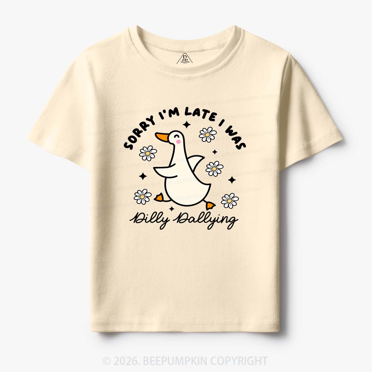 Sorry I'm Late I Was Dilly Dallying Goose Toddler&Kid's Tees