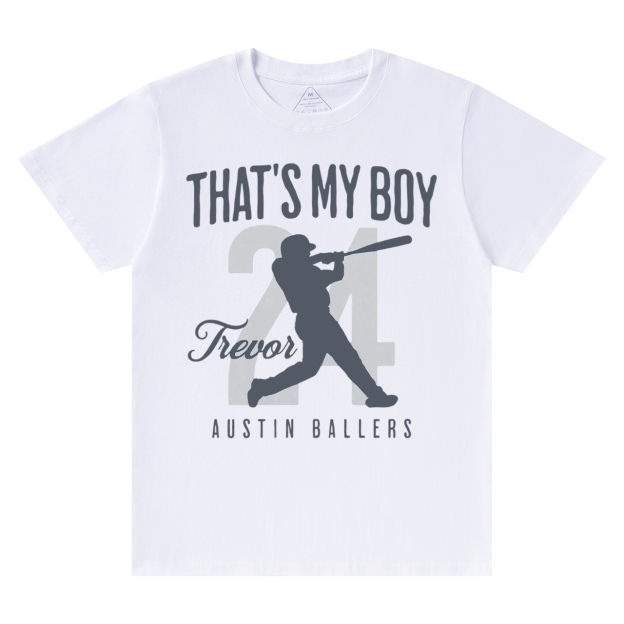 Personalized That's My Boy Baseball T-Shirts Beepumpkin