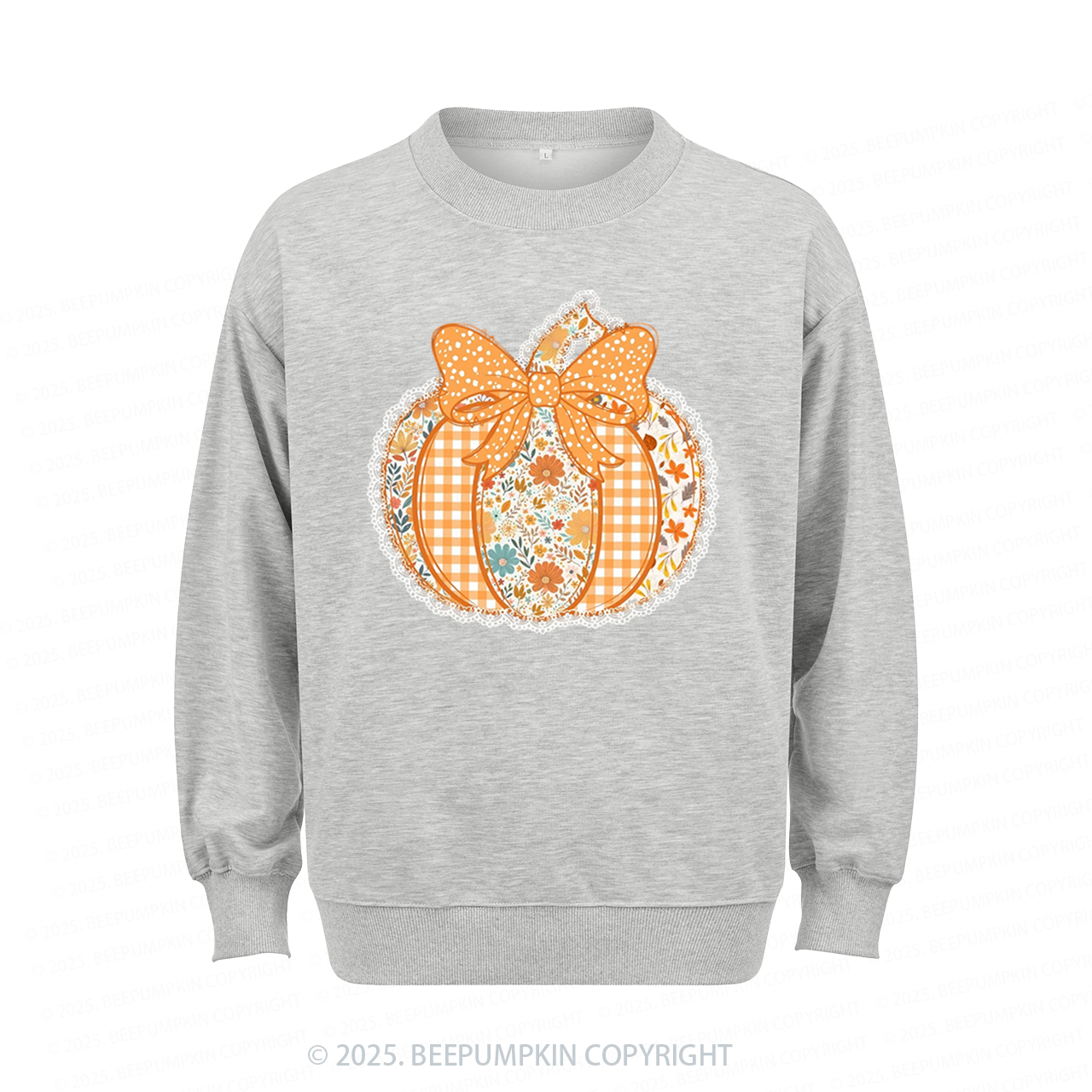 Preppy Floral Fall Pumpkin Sweatshirt Beepumpkin