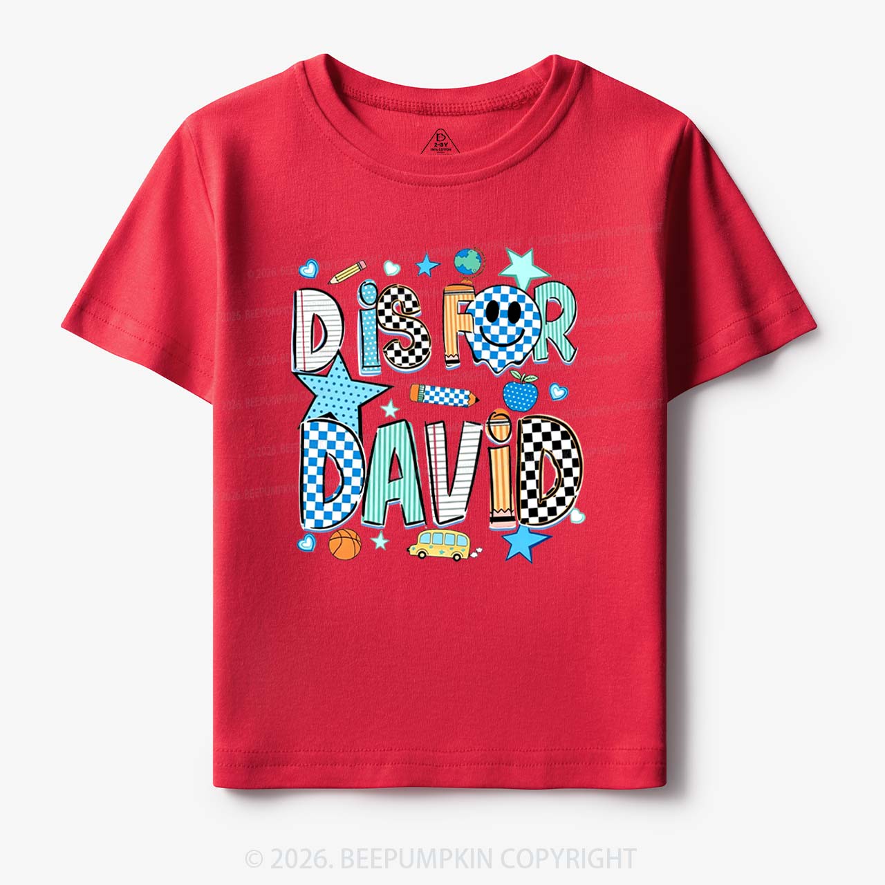 Personalized Letter Is For Name Colorful Toddler&Kid's Tees