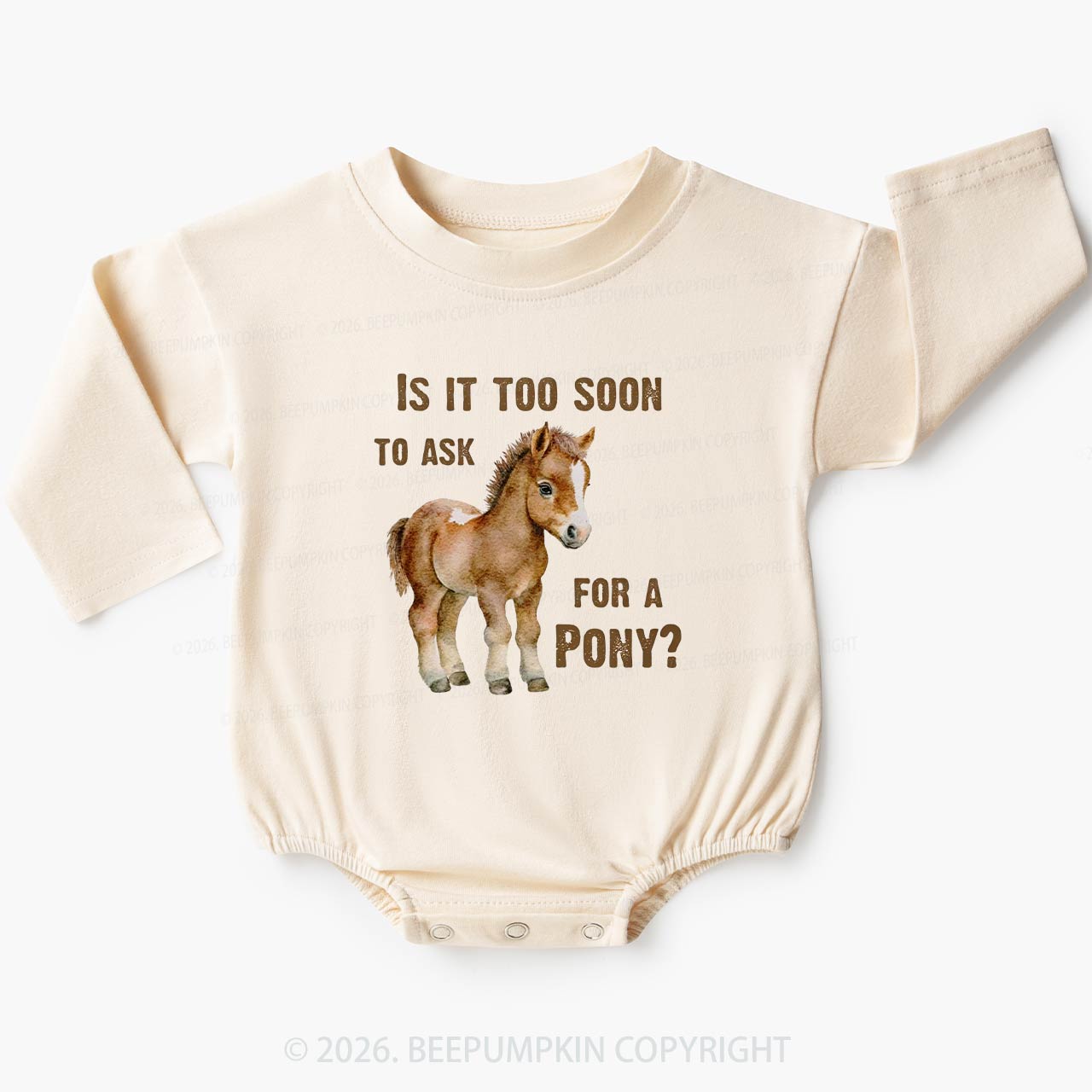 Is It Too Soon to Ask for a Pony Baby Bubble Romper