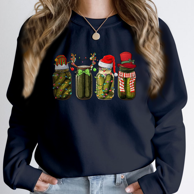  Funny Christmas Pickle Sweatshirt For Mama