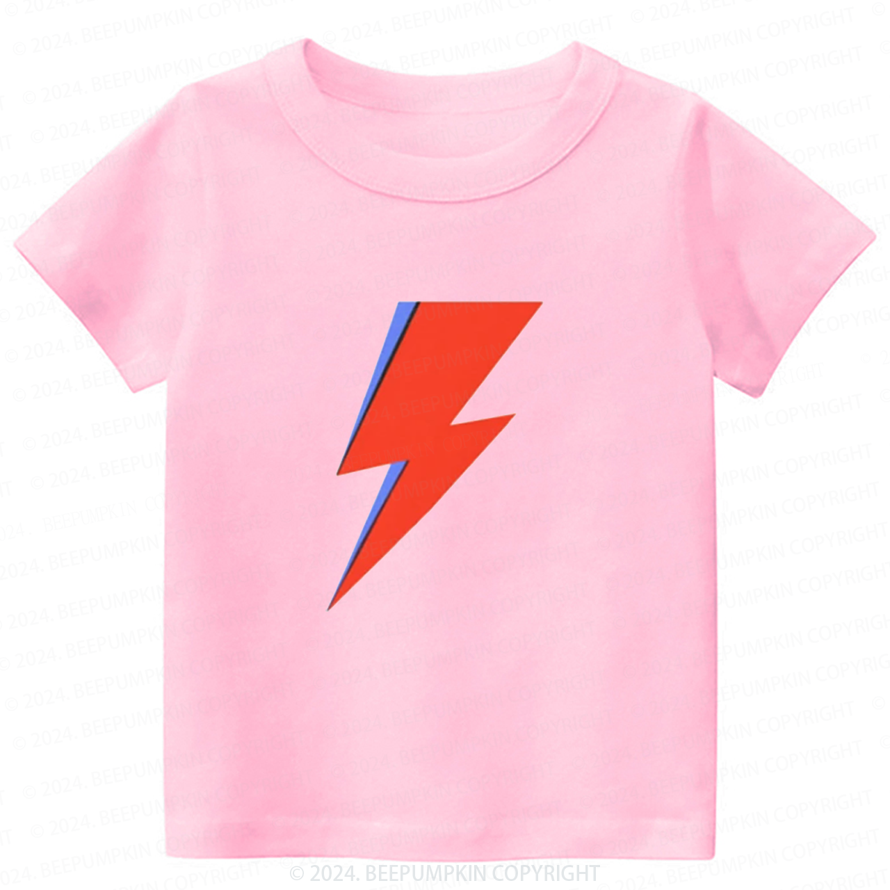 Red And Blue Lightning Toddler&Kids Tees 8