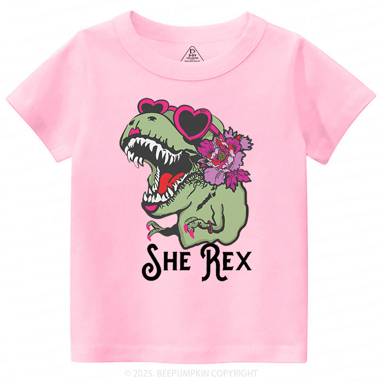 Girl T-Rex Toddler&Kid's Tees Beepumpkin