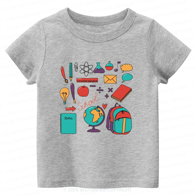 Books Stationery Back to School Shirt 