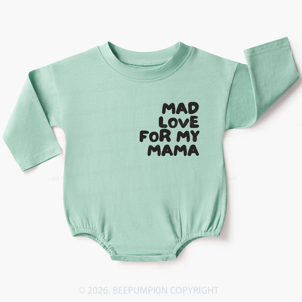 Mad Love for My Mama Baby Bubble Romper