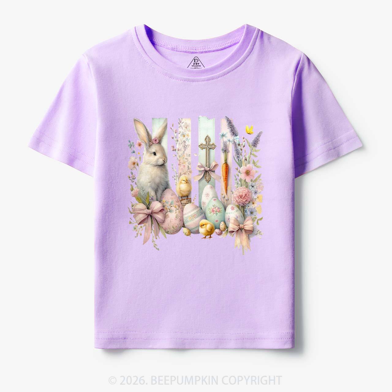 Springtime Faith Bunny Toddler&Kids Tees