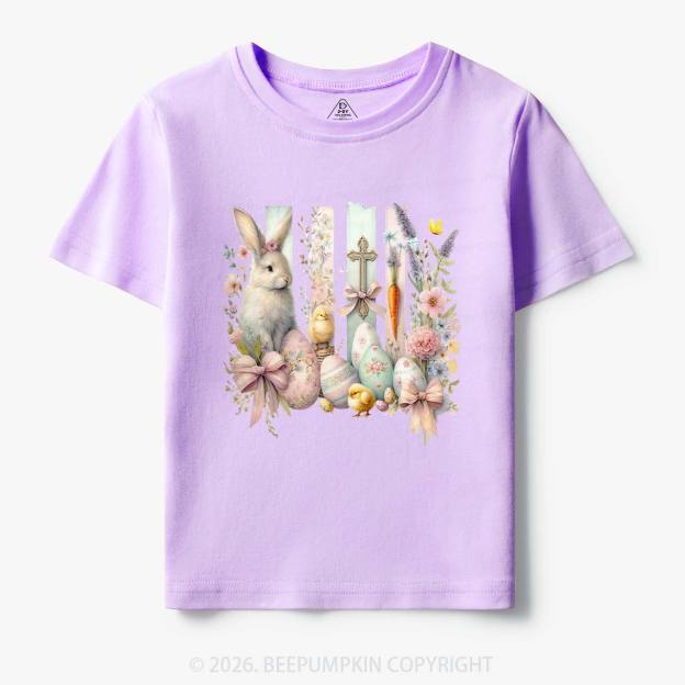 Springtime Faith Bunny Toddler&Kids Tees