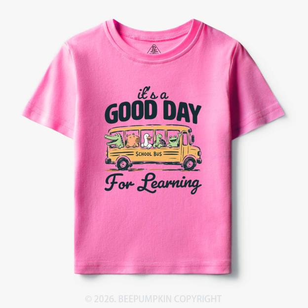 It's A Good Day For Learning Cute Animals Toddler&Kid's Tees