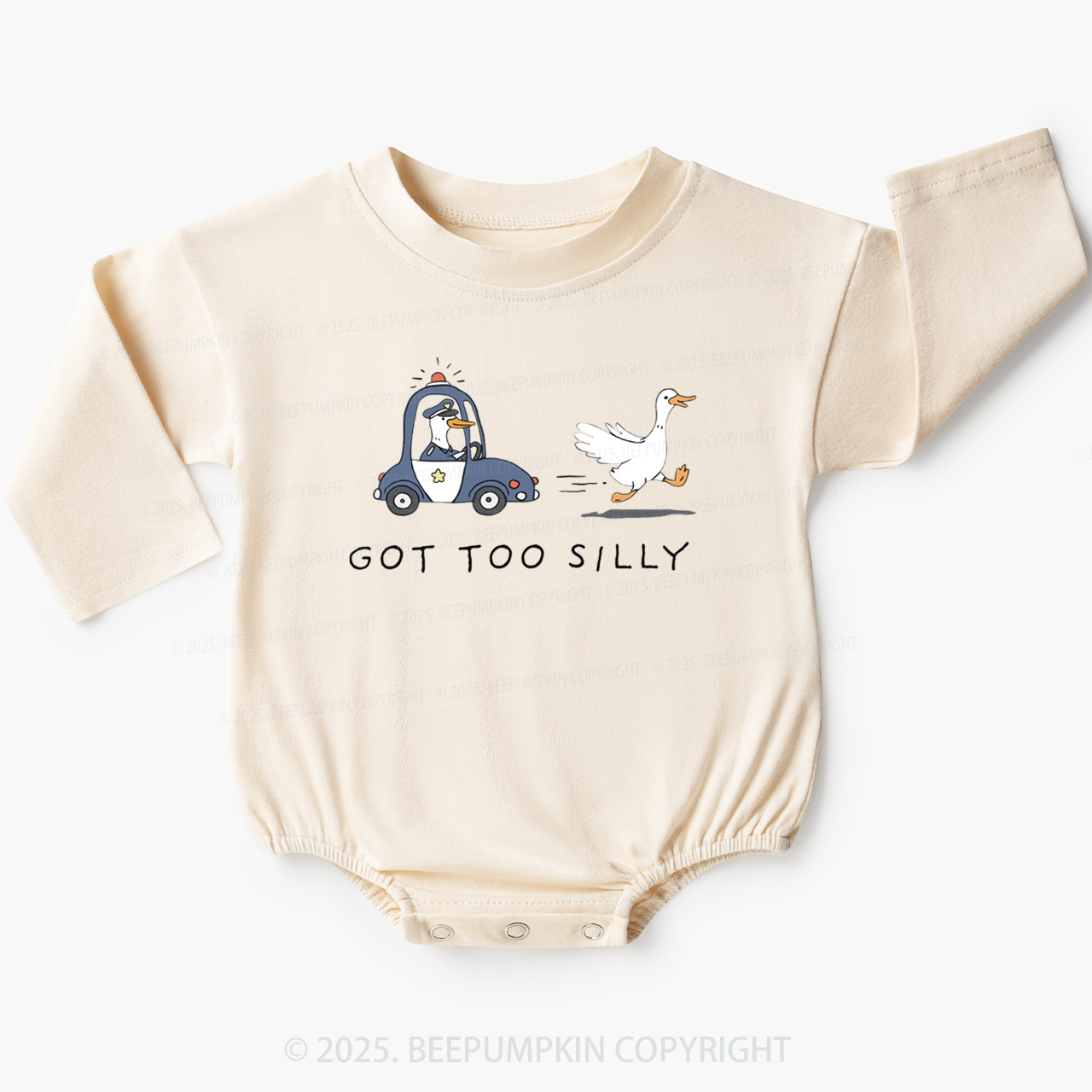 Got Too Silly Goose Baby Bubble Romper Beepumpkin