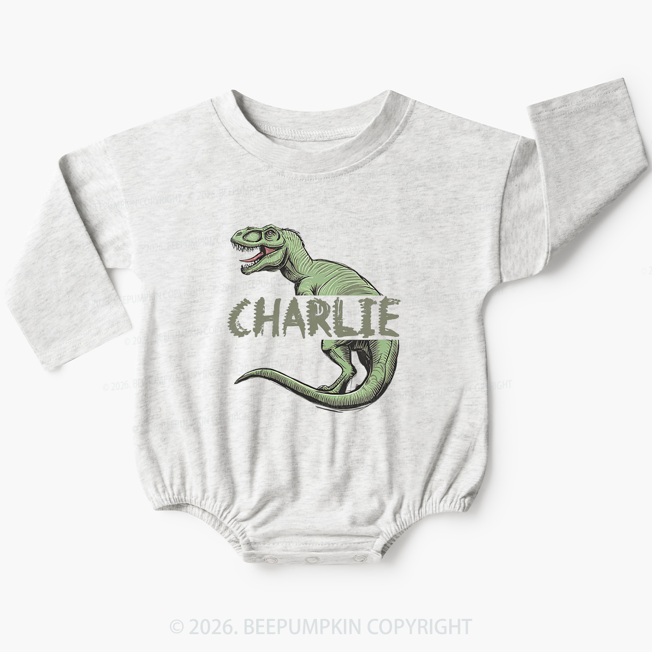 Personalized Roar And Explore Baby Bubble Romper