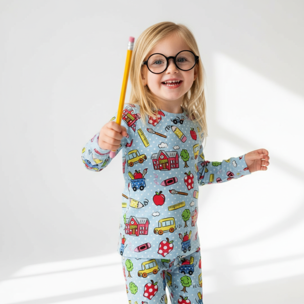 Back To School Two-Piece Pajama Set For Kids