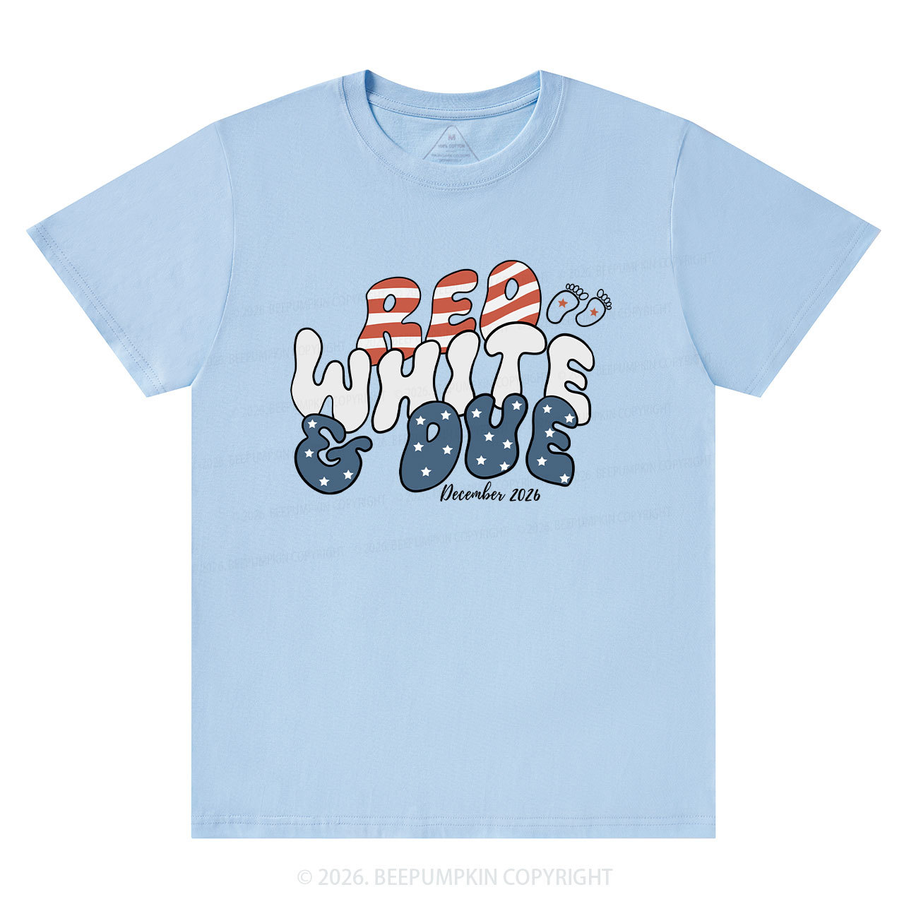 Personalized American Mama 4th July Pregnancy Announcement T-Shirts
