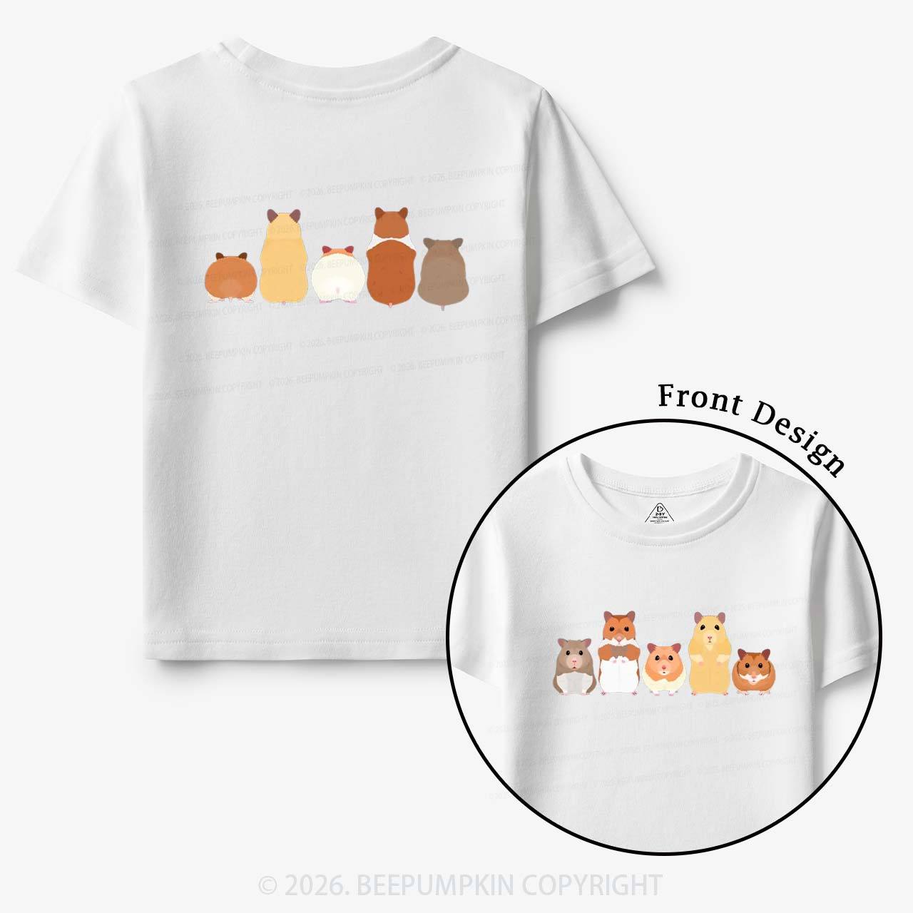 Cute Pet Hamsters Funny Toddler&Kid's Tees