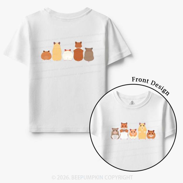 Cute Pet Hamsters Funny Toddler&Kid's Tees