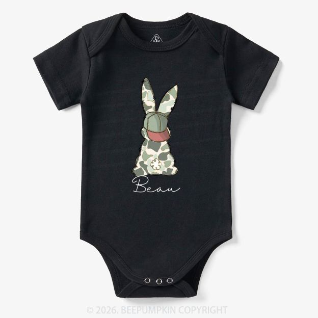 Personalized Floral Easter Bunny Bodysuit