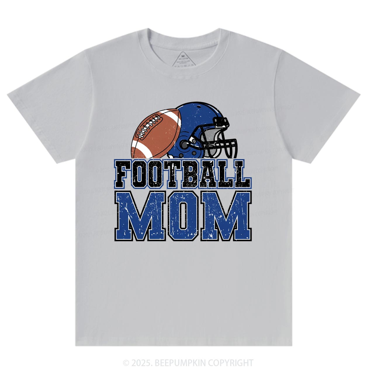 Football Blue Mama T-Shirts Beepumpkin
