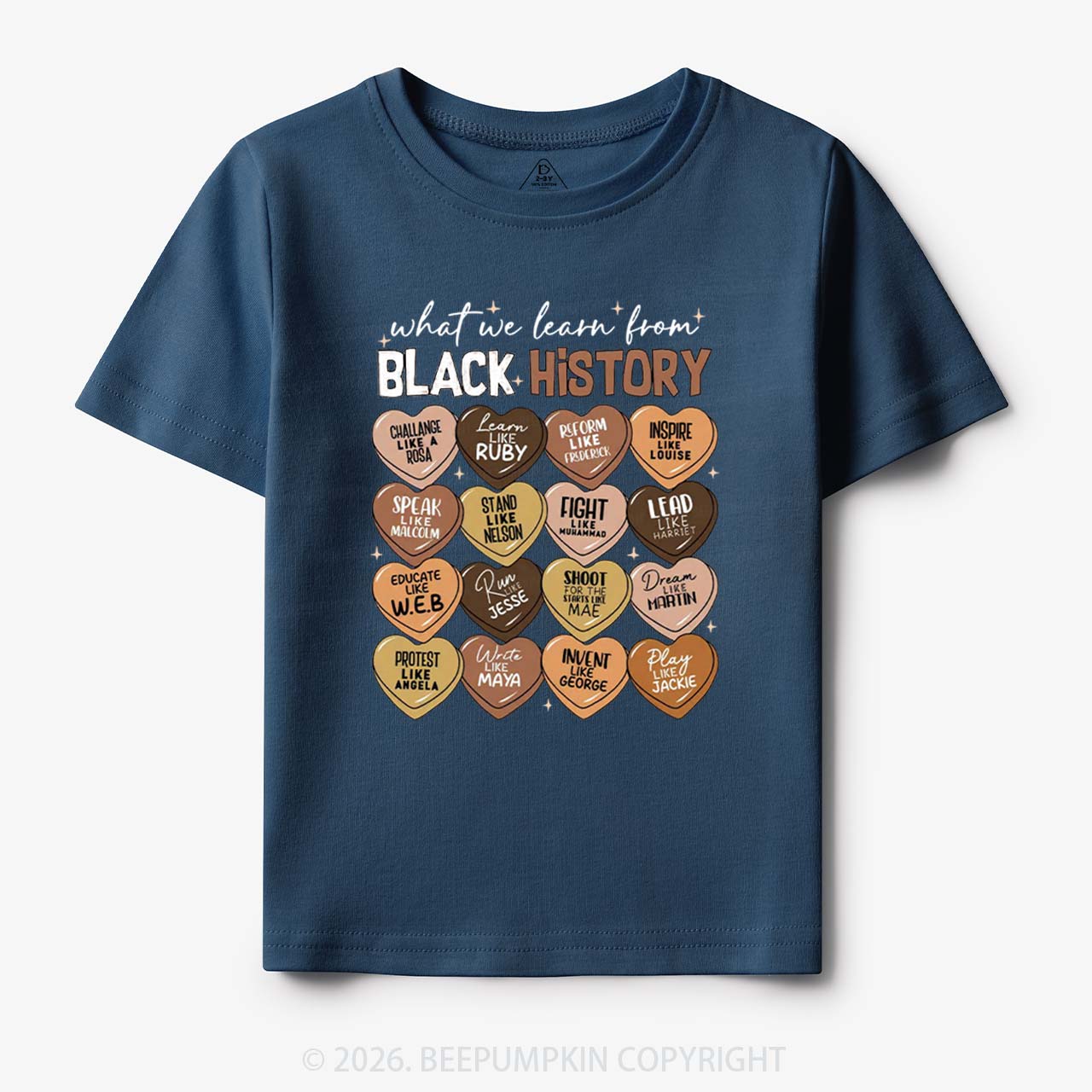 What We Learn From Black History Month Toddler&Kid's Tees Beepumpkin