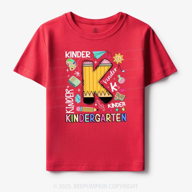 Personalized First Day Of School Toddler&Kid's Tees Beepumpkin