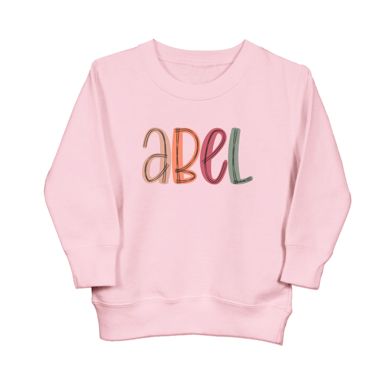 Personalized Scribble Name Sweatshirt For Kids