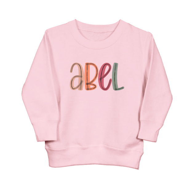 Personalized Scribble Name Sweatshirt For Kids