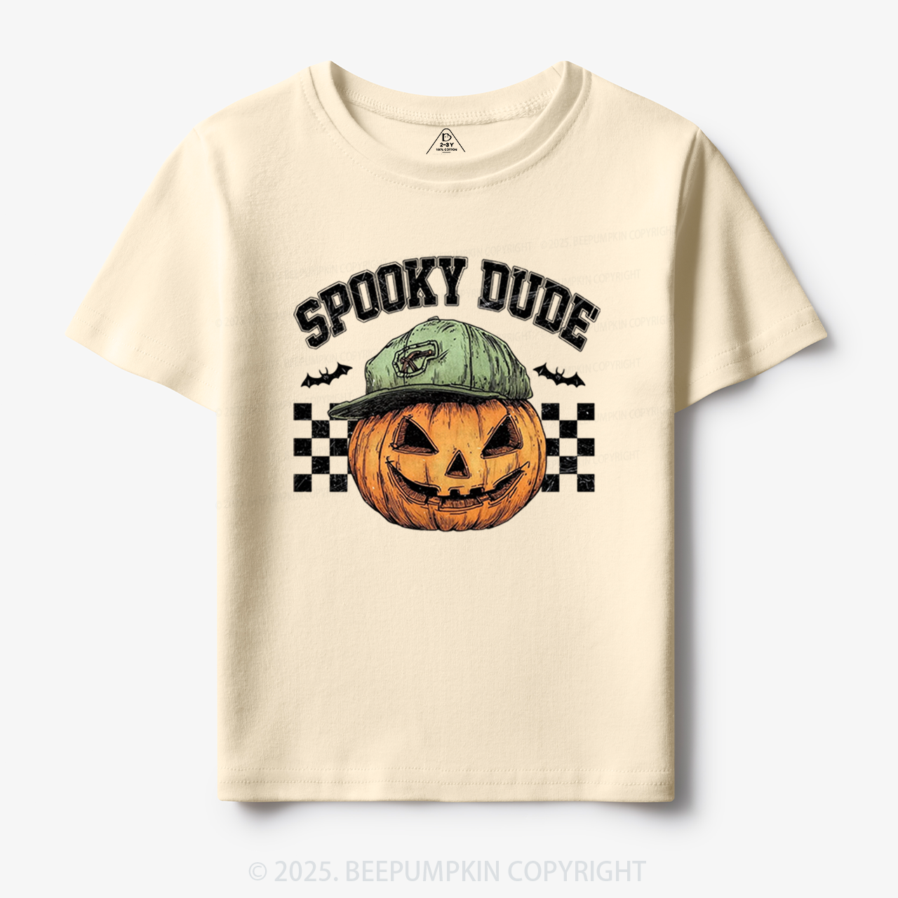 Spooky Dude Pumpkin Face Toddler&Kid's Tees Beepumpkin