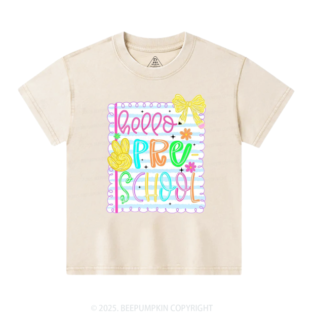 Personalized Back-To-School Greetings Toddler&Kids Washed Tees