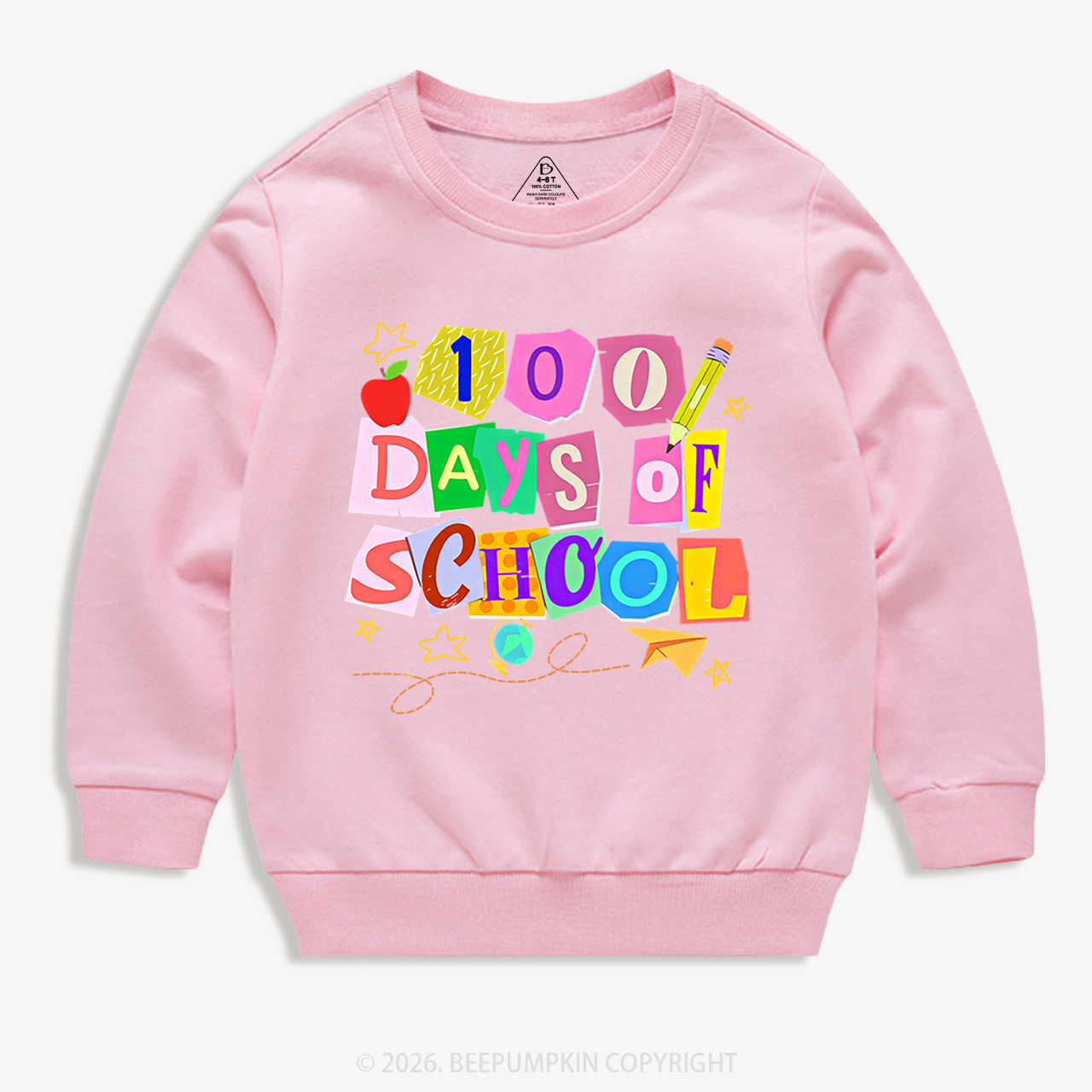 Crafty Classroom 100 Days Edition School Toddler&Kid's Sweatshirt