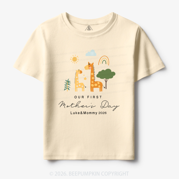 Personalized First Mother's Day Toddler&Kid's Tees Beepumpkin