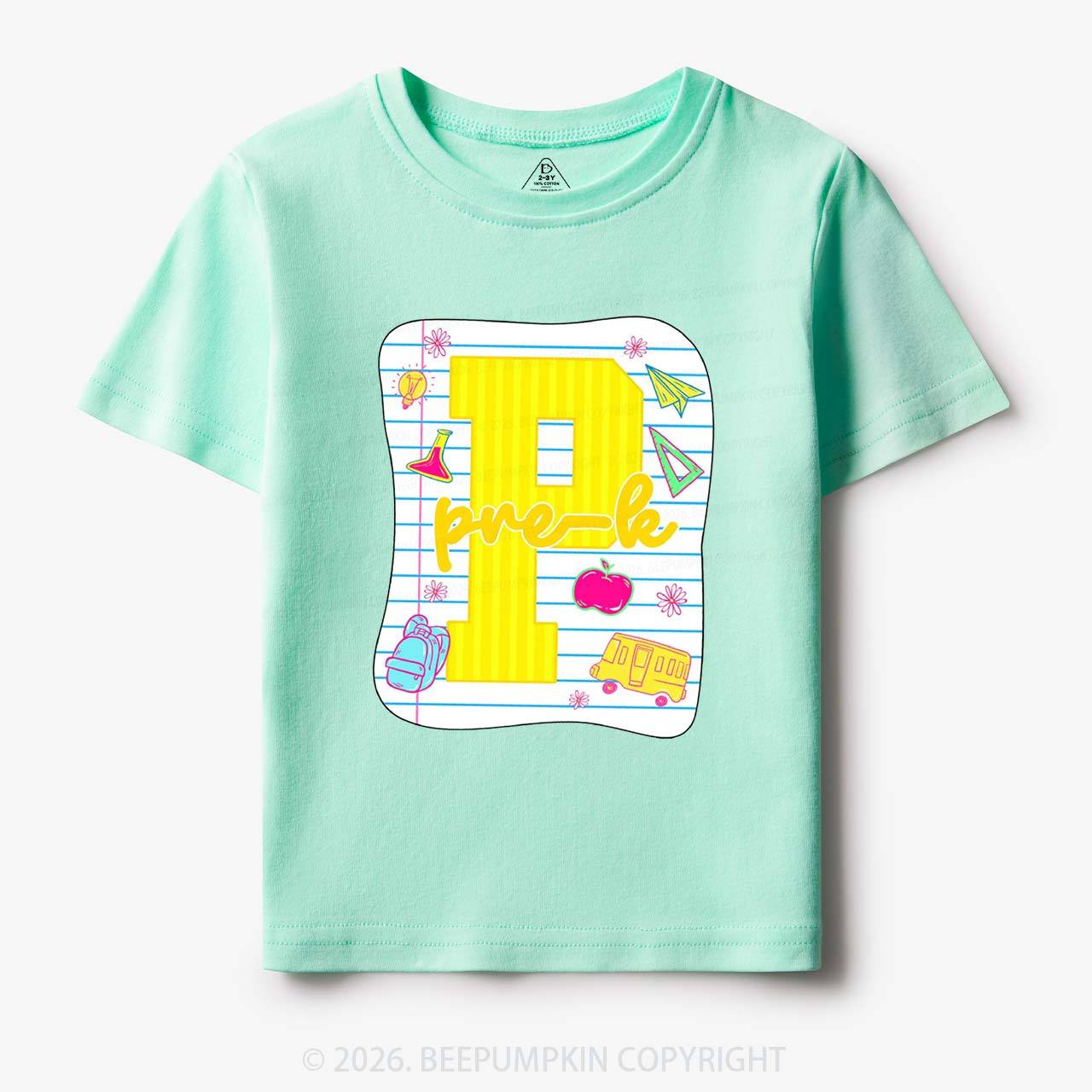 Striped Pre-k First Second Third Fourth Grade Toddler&Kid's Tees