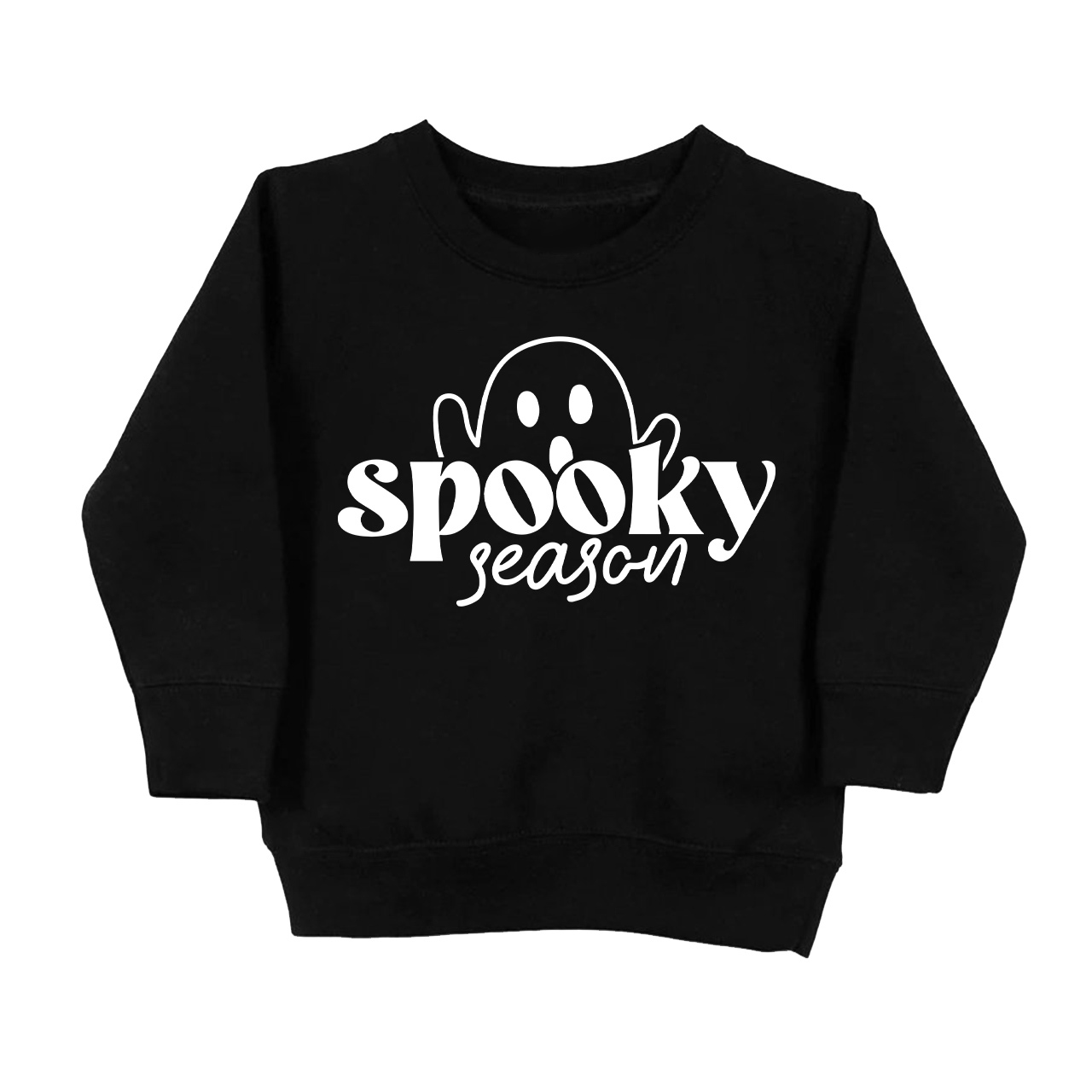 Halloween Cute Ghost Spooky Season Kids Sweatshirt