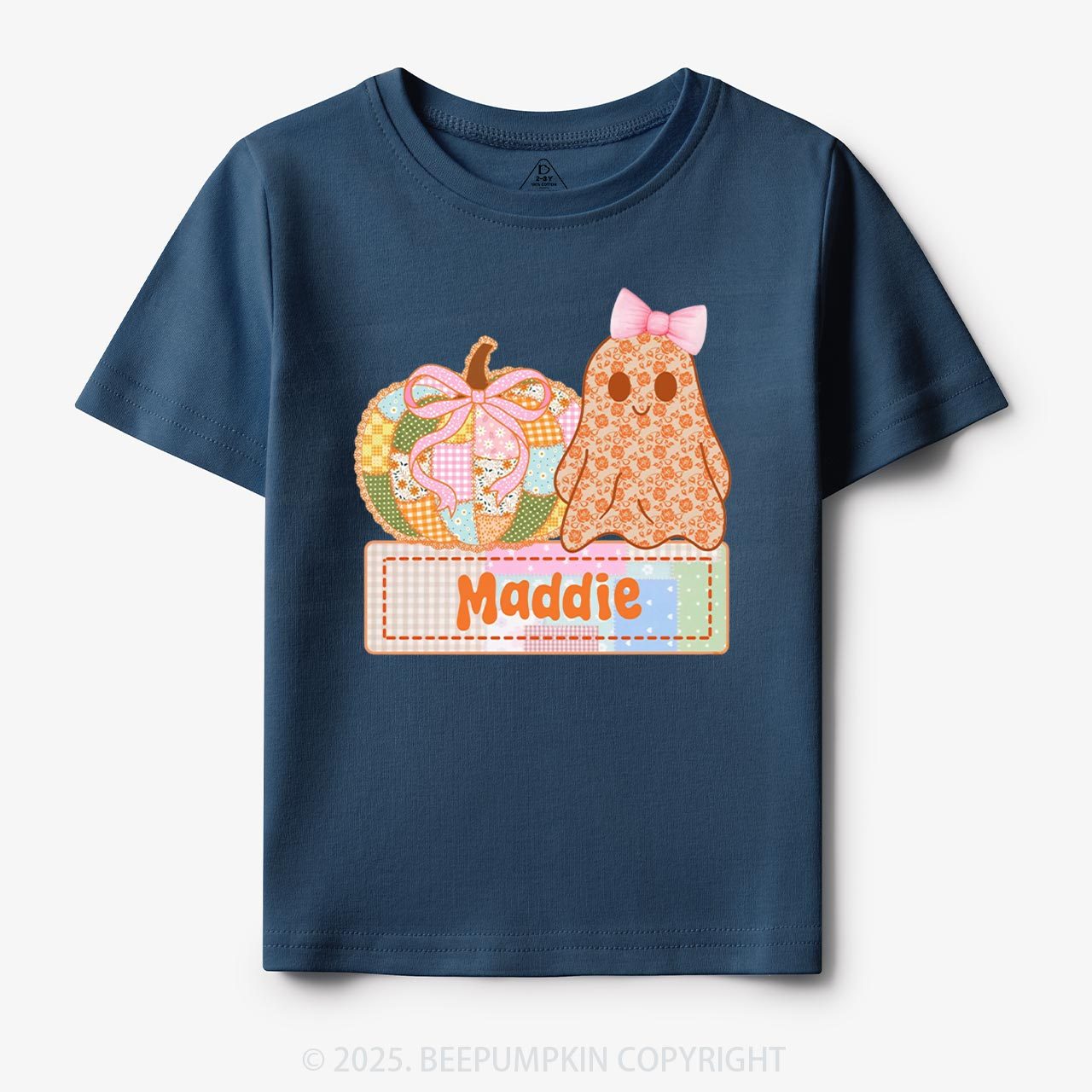 Personalized Pumpkin & Pretty Ghost Toddler&Kid's Tees Beepumpkin