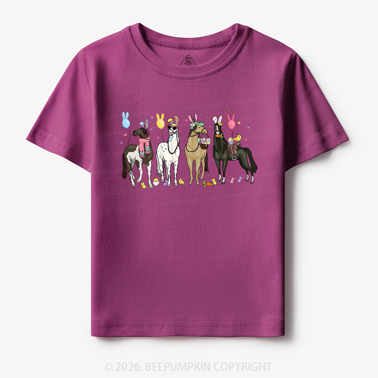 Funny Horse Easte Toddler&Kid's Tees
