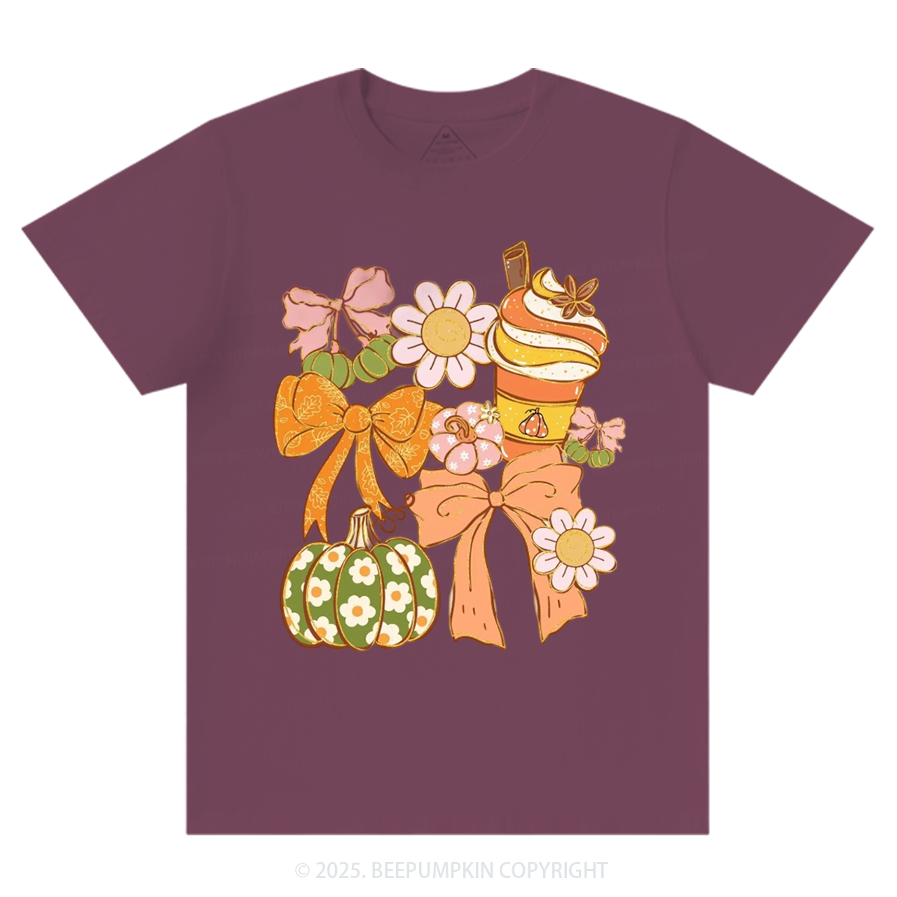 Fall Pumpkin Coquette Fall T-Shirts Beepumpkin 