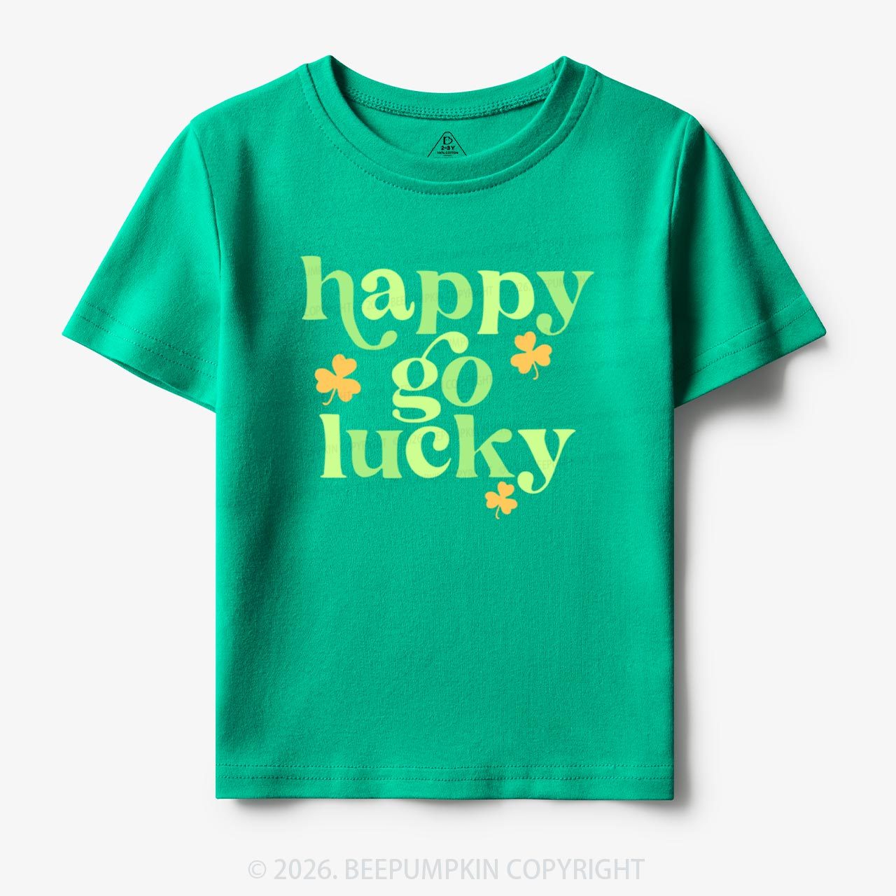 Happy Go Lucky St. Patrick's Day Toddler&Kid's Tees Beepumpkin