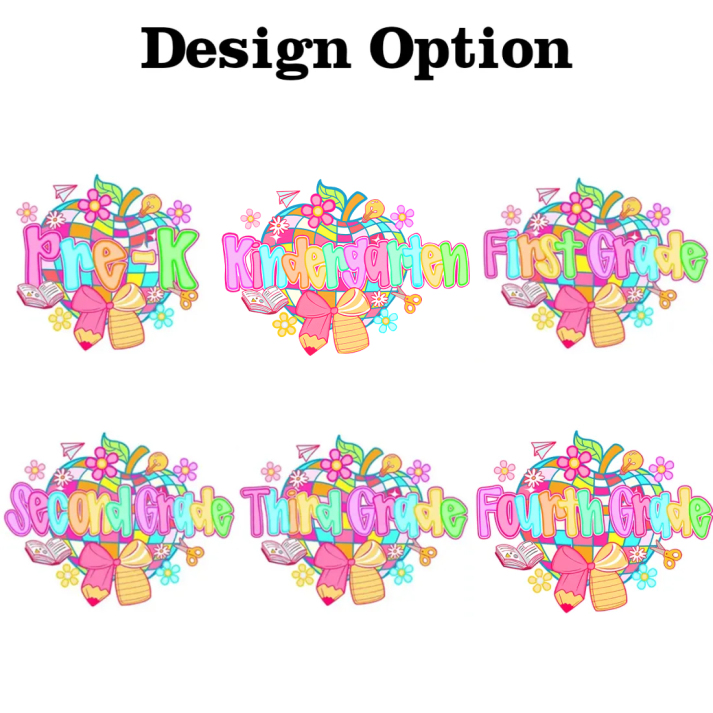 Personalized Sparkling Apple Back To School Gift Pack Toddler&Kid's Ruffle Dress Beepumpkin 