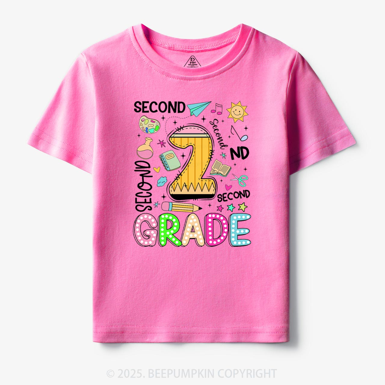Personalized First Day Of School Toddler&Kid's Tees Beepumpkin