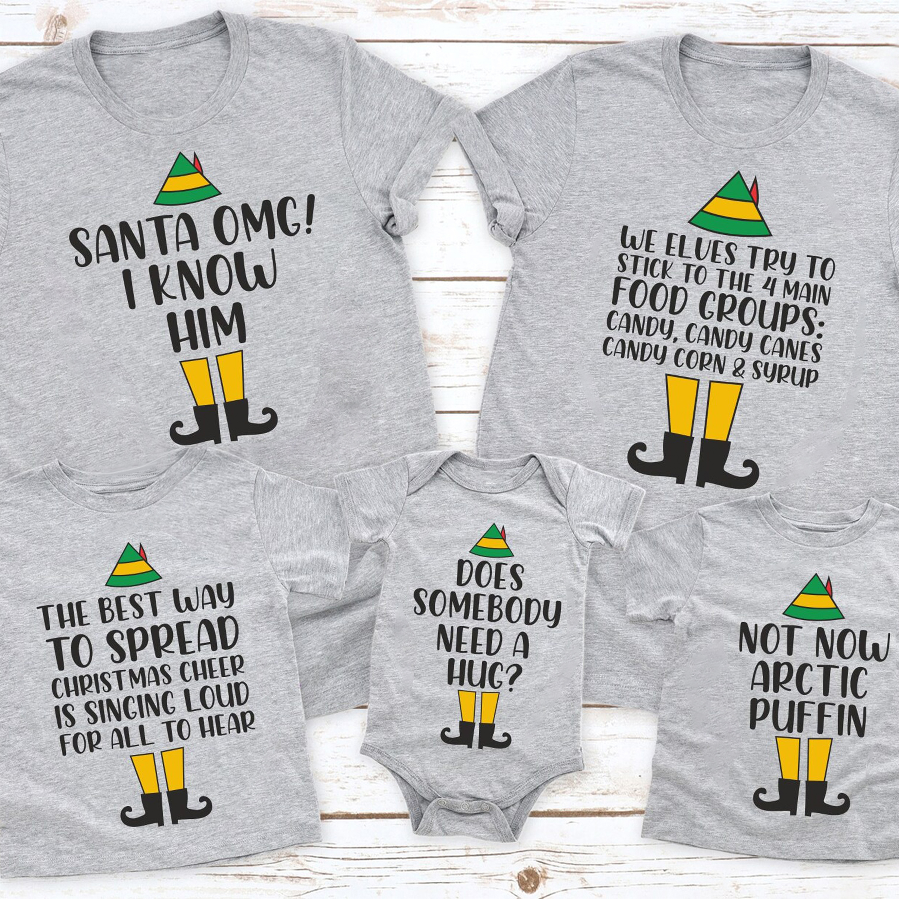 Elf Movie Quotes Christmas Family Matching Shirt
