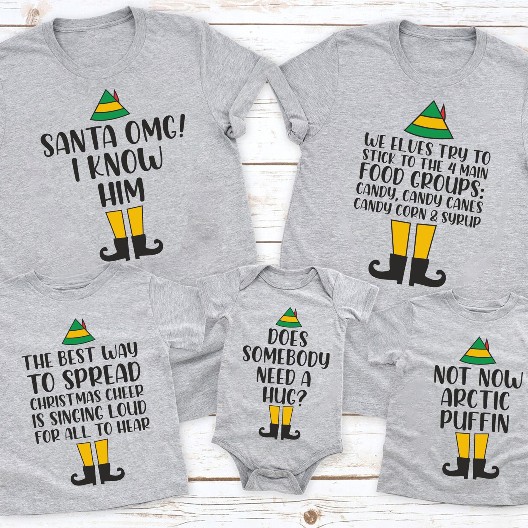 Elf Movie Quotes Christmas Family Matching Shirt