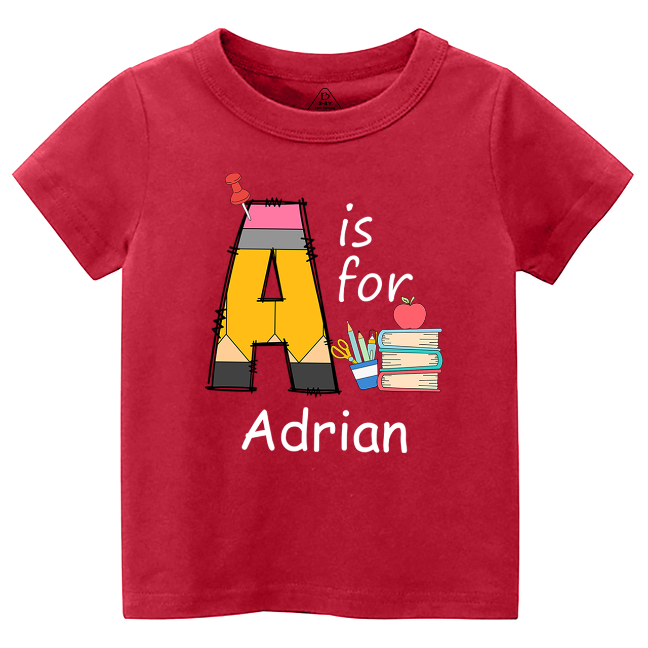 Personalized Alphabet Name Toddler&Kid's Tees Beepumpkin