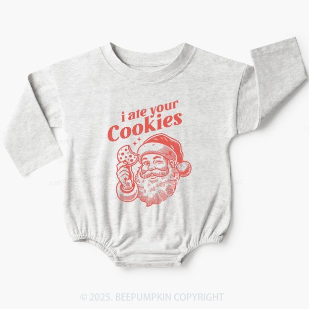 I Ate Your Cookies Baby Bubble Romper Beepumpkin