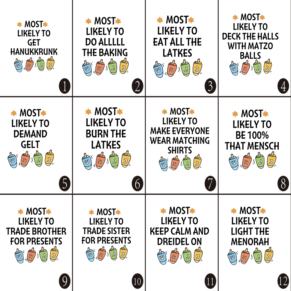 Most Likely Design Hanukkah Family Matching Shirt