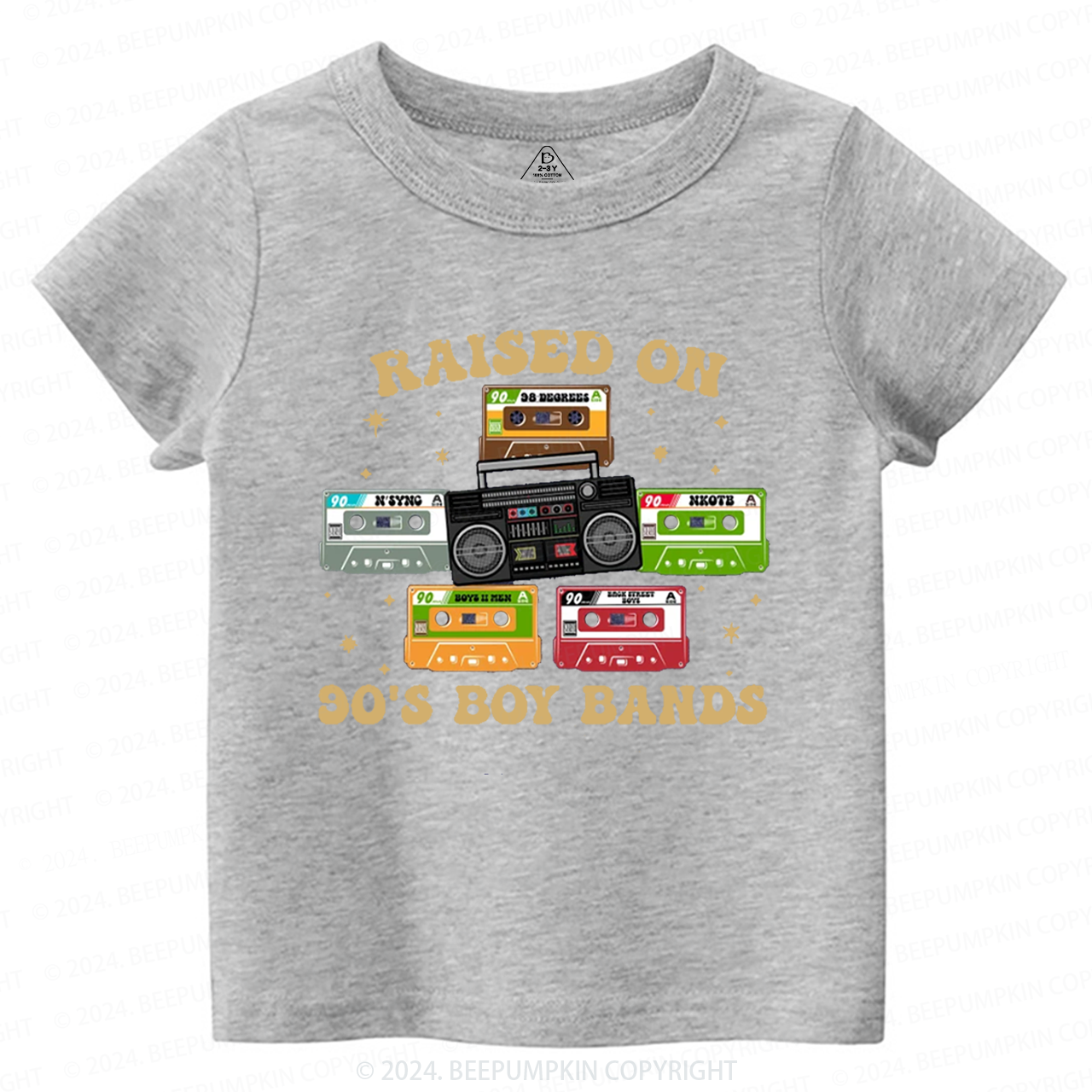 Raised On 90's Music Band Toddler&Kids Tees 8